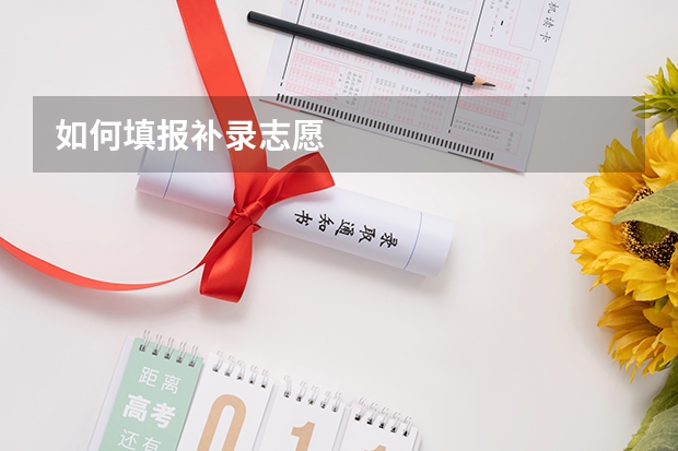 如何填报补录志愿