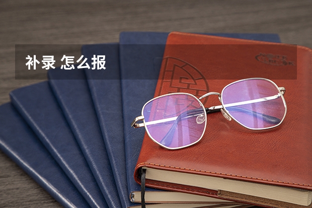 补录 怎么报