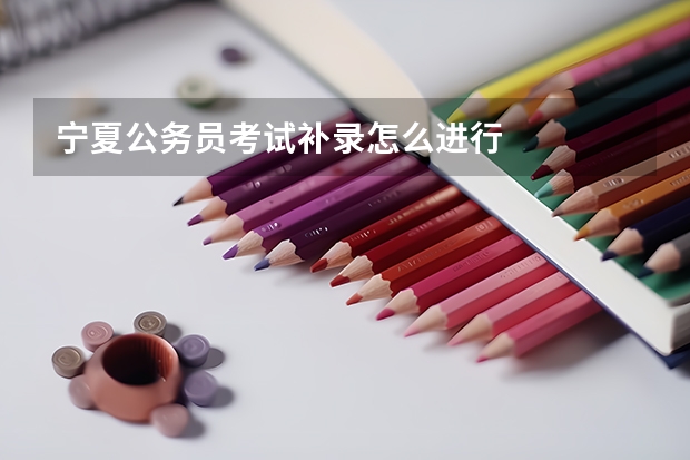 宁夏公务员考试补录怎么进行