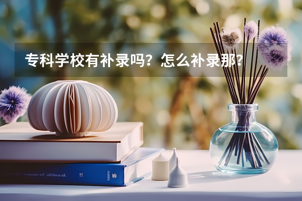 专科学校有补录吗？怎么补录那？