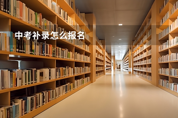 中考补录怎么报名