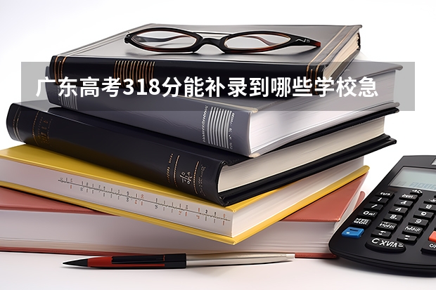 广东高考318分能补录到哪些学校.急啊,帮帮我啊
