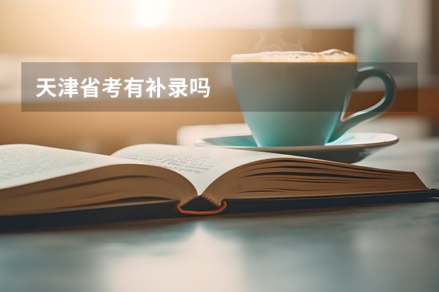 天津省考有补录吗