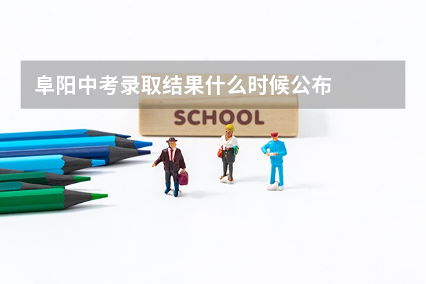 阜阳中考录取结果什么时候公布
