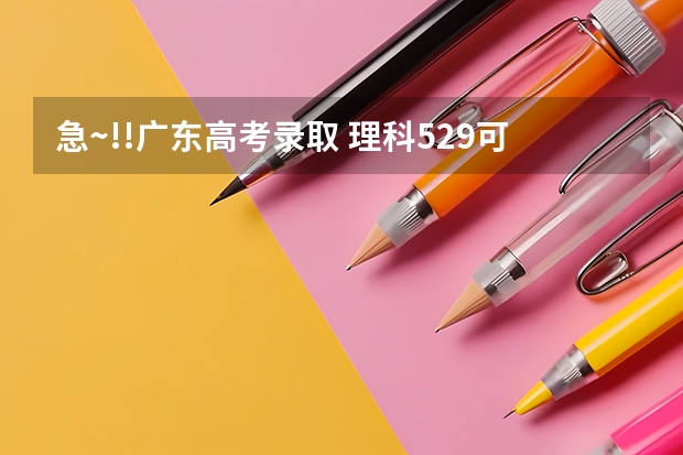 急~!!广东高考录取 理科529可以上茂名学院吗