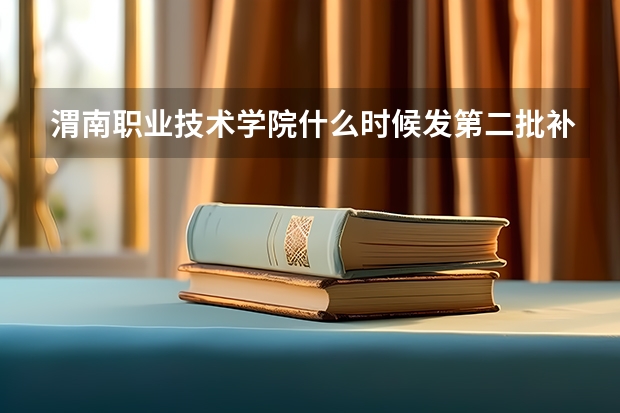 渭南职业技术学院什么时候发第二批补录的通知书