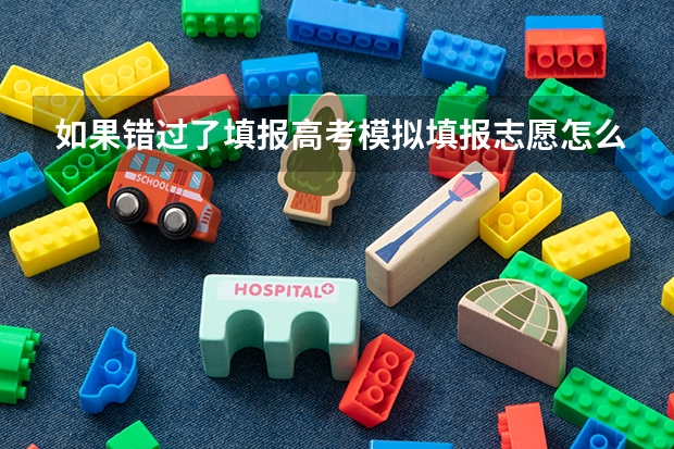 如果错过了填报高考模拟填报志愿怎么办
