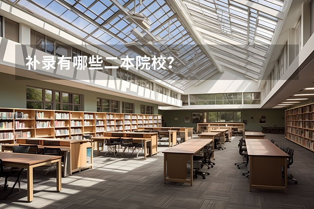 补录有哪些二本院校？