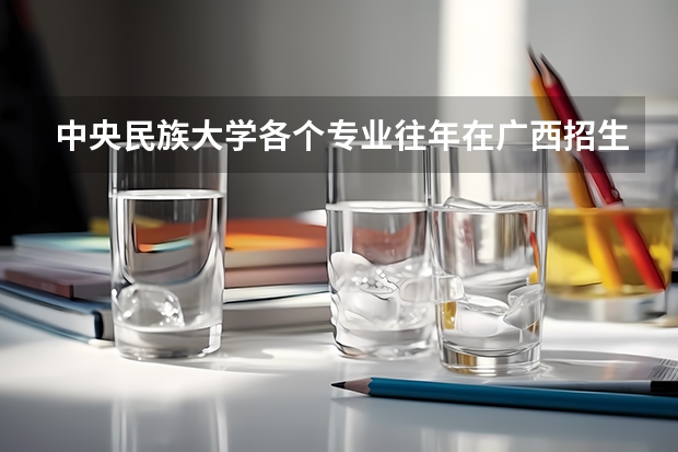 中央民族大学各个专业往年在广西招生多少人