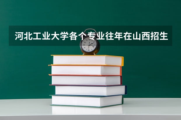 河北工业大学各个专业往年在山西招生多少人