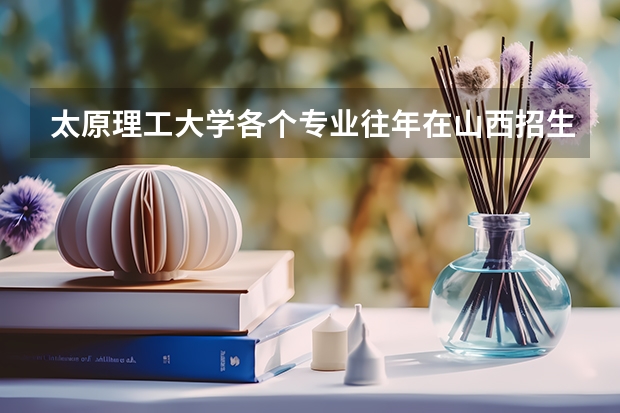 太原理工大学各个专业往年在山西招生多少人