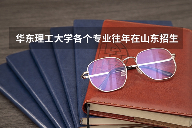 华东理工大学各个专业往年在山东招生多少人