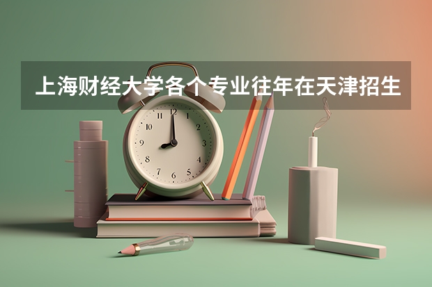 上海财经大学各个专业往年在天津招生多少人