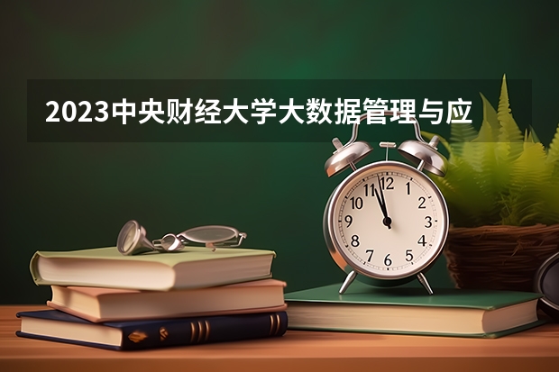 2023中央财经大学大数据管理与应用专业分数线是多少(近三年分数线一览)