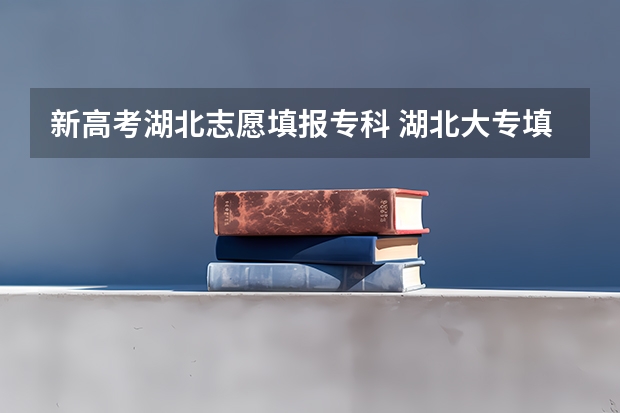 新高考湖北志愿填报专科 湖北大专填报时间