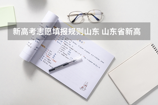 新高考志愿填报规则山东 山东省新高考志愿填报规则