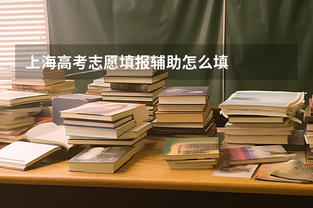 上海高考志愿填报辅助怎么填