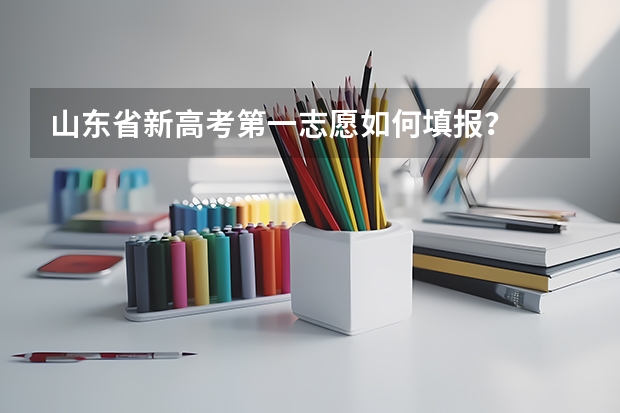 山东省新高考第一志愿如何填报？