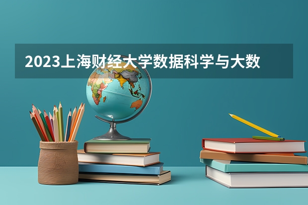 2023上海财经大学数据科学与大数据技术专业分数线是多少(近三年分数线一览)