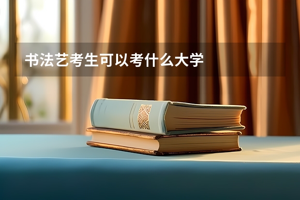书法艺考生可以考什么大学