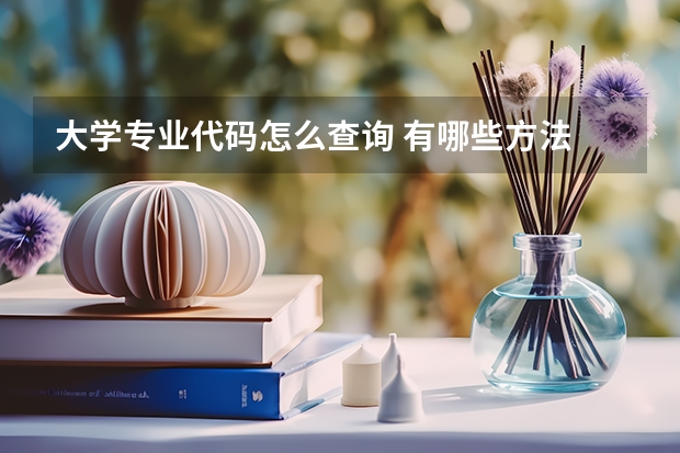 大学专业代码怎么查询 有哪些方法