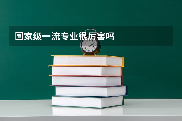 国家级一流专业很厉害吗