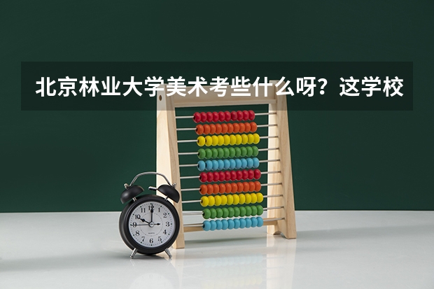 北京林业大学美术考些什么呀?这学校怎么样啊?