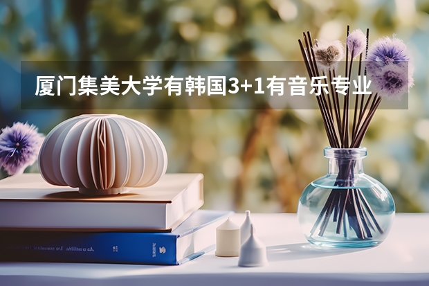厦门集美大学有韩国3+1有音乐专业吗