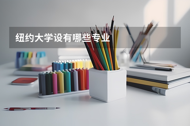 纽约大学设有哪些专业