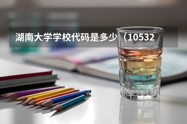 湖南大学学校代码是多少（10532）
