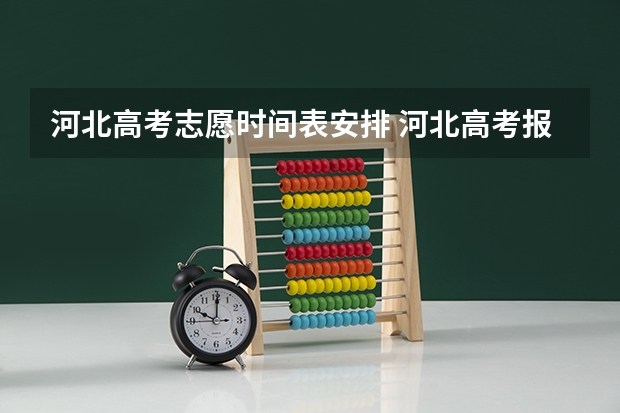 河北高考志愿时间表安排 河北高考报志愿的时间