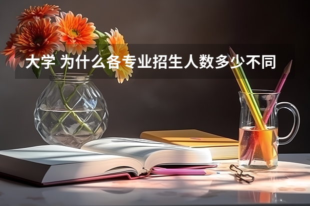 大学 为什么各专业招生人数多少不同啊