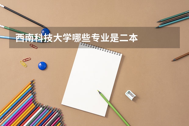 西南科技大学哪些专业是二本